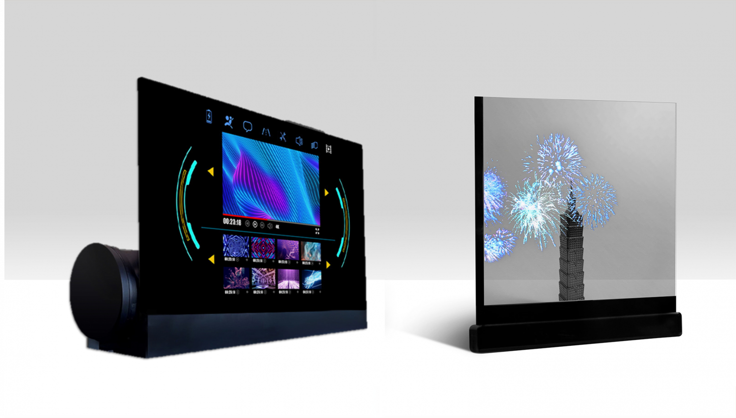 可卷式、折迭性、高透明